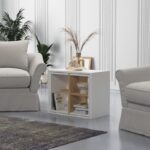 Set 3 τεμάχια τραπεζάκια Press μελαμίνη άσπρη 62x49x34cm ed8096