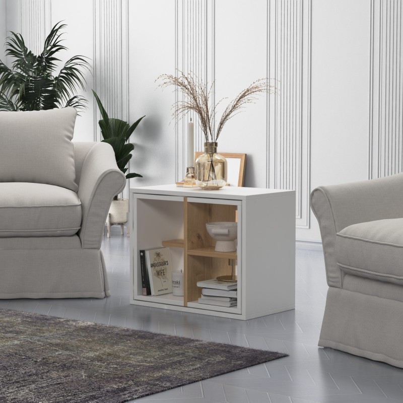 8096_0-800x800 Set 3 τεμάχια τραπεζάκια Press μελαμίνη άσπρη 62x49x34cm ed8096 - Image 1