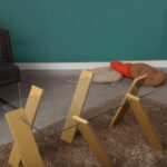 Τραπέζι σαλονιού Roman Maxi μουσταρδί μελαμίνη επιφάνεια γυαλί 92x57x41εκ ed8107 - Image 4