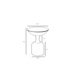 Βοηθητικό μεταλλικό τραπεζάκι Corti μαύρο χρώμα 42x46cm ed8133 - Image 2