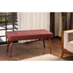 Σκαμπώ Pole κεραμιδί pu 92x46x44cm ed8156