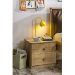 Κομοδίνο Mocha 47x46x41cm μελαμίνη ed8172