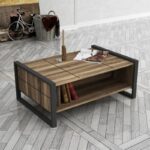 Τραπεζάκι σαλονιού Firma 94 4x64 5x38cm μελαμίνη μέταλλο ed820 - Image 5