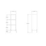 Βιβλιοθήκη Gordes Sapphire μελαμίνη 30x30x101εκ ed8217 - Image 2