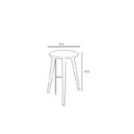 Βοηθητικό τραπέζι Tre 40x60cm ξύλο ed8220 - Image 2