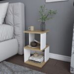 Κομοδίνο Carter Oak λευκό 29 6x29 6x49 4cm ed8227 - Image 5