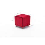 Σκαμπώ Mabel κόκκινο 40x40cm ed8289 - Image 2