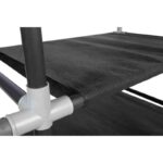 Ντουλάπα Bez μαύρο ύφασμα μεταλλικό πλαίσιο 96x40x146εκ ed8317 - Image 3