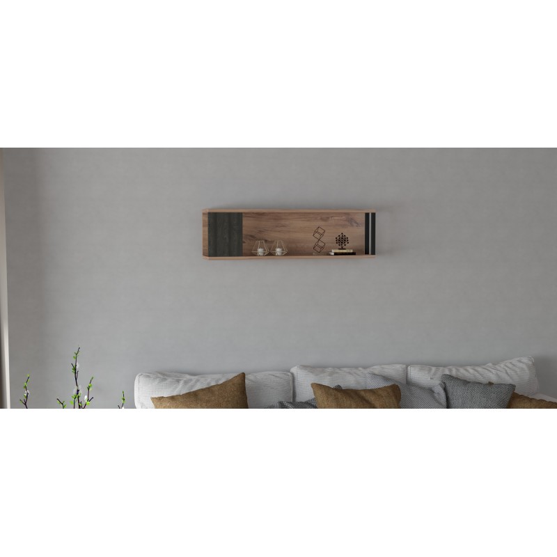 8319_0-800x800 Ραφιέρα Meedo atlantic pine ανθρακί μελαμίνη 100x20x29εκ ed8319 - Image 1