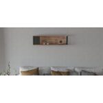 Ραφιέρα Meedo atlantic pine ανθρακί μελαμίνη 100x20x29εκ ed8319 - Image 3