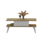 Τραπέζι σαλονιού Beta Sapphire άσπρο μελαμίνη 90x45x40εκ ed8334 - Image 4