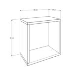 Ραφιέρα Raf δρυς μελαμίνη 33x19x33εκ ed8353 - Image 2