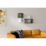 Ράφι τοίχου Afro ανθρακί μελαμίνη 90 6x22x51cm  ed8387