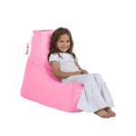 Πουφ Bingo Kids αδιάβροχο ύφασμα ροζ 40x25cm ed8418 - Image 3