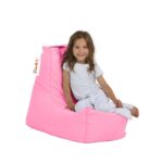 Πουφ Bingo Kids αδιάβροχο ύφασμα ροζ 40x25cm ed8418 - Image 2
