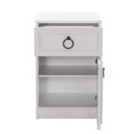 Κομοδίνο Sesami λευκή μελαμίνη 40x38x63cm ed8441 - Image 5