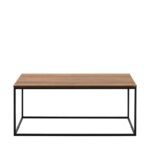 Τραπέζι σαλονιού Grid καρυδί μελαμίνη μεταλλικό πλαίσιο 100x60x42εκ ed8448 - Image 2