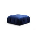 Σκαμπό Bubble Pouffe Velvet μπλε 95x65x45εκ ed8523