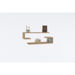 Ράφι τοίχου Eldo Sapphire Oak χρώμα μελαμίνη 60x19 6x15cm ed8563 - Image 3