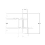 Ραφιέρα Herra Sapphire δρυς μελαμίνη 40x20x60εκ ed8573 - Image 2