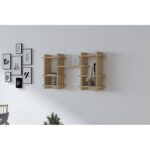 Ραφιέρα Tefo Sapphire δρυς μελαμίνη 117x20x60εκ ed8581 - Image 5