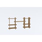 Ραφιέρα Tefo Sapphire δρυς μελαμίνη 117x20x60εκ ed8581 - Image 3