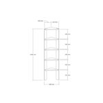 Βιβλιοθήκη Goreme δρυς μελαμίνη 45x30x160εκ ed8594 - Image 2