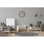 Τραπέζι σαλονιού Delta δρυς μελαμίνη 80x50x40εκ ed8598