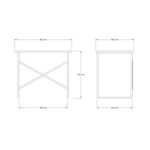 Γραφείο Addis Walnut μοριοσανίδα 90x56x76cm ed8606 - Image 2