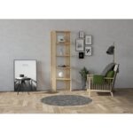 Βιβλιοθήκη Pucon δρυς μελαμίνη 53x23x160εκ ed8626