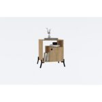 Κομοδίνο Aza Oak μελαμίνη 50x50x61cm ed8629 - Image 4