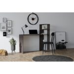 Γραφείο Linea καρυδί χρώμα 121x51x75cm μελαμι΄νη ed8647