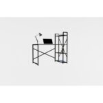 Γραφείο Effe ανθρακί χρώμα μέταλλο μελαμίνη 120x60x75cm ed8653 - Image 3