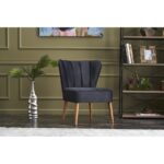 Πολυθρόνα Lais ανθρακί 65x65x80cm ed8686