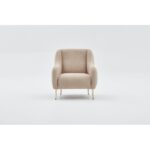 Πολυθρόνα Simena μπεζ ύφασμα 77x70x77cm ed8706 - Image 3