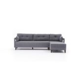 Γωνιακός καναπές Comfort Right γκρι 275x165x80cm ed8728 - Image 4