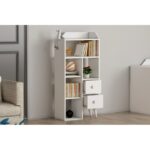 Βιβλιοθήκη Star άσπρο μελαμίνη 61 8x29 8x130εκ ed9150 - Image 5