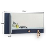 Καθρέφτης Trio με ράφι 80x39cm μελαμίνη ed9193 - Image 2