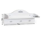 Ραφιέρα Romantic άσπρο μελαμίνη 75x22x29εκ ed9196 - Image 2