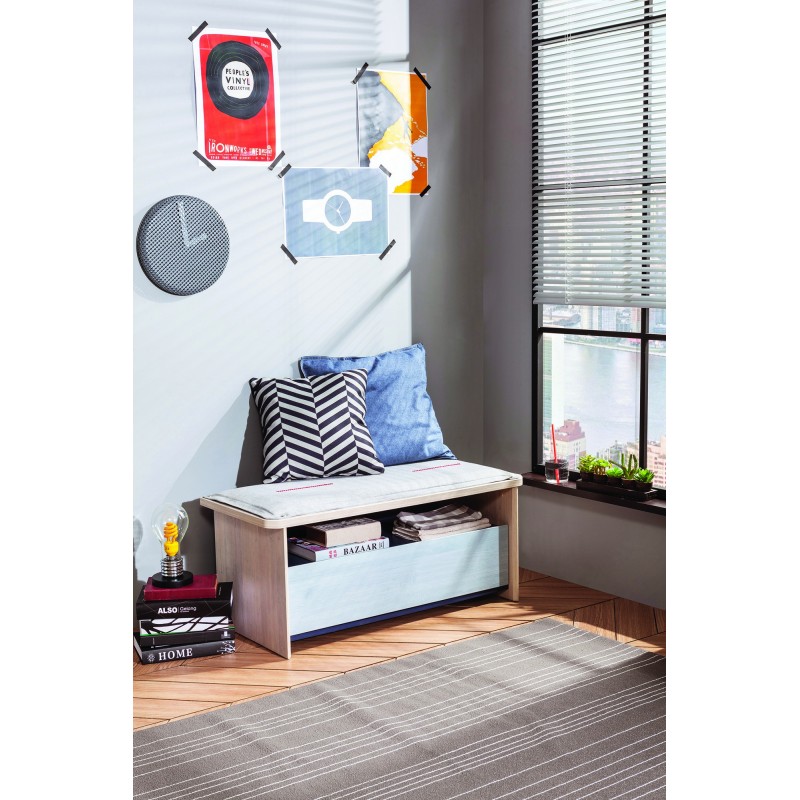 9222_0-800x800 Σκαμπό Trio δρυς μελαμίνη 98x43x43εκ ed9222 - Image 1