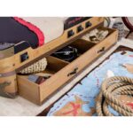 Κρεβάτι Pirate pull out καφέ μελαμίνη 95x24x186εκ ed9226 - Image 4