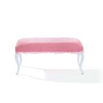 Σκαμπό Dream Ottoman ροζ ξύλινα πόδια 92x43x45εκ ed9249 - Image 2