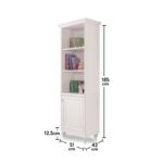 Βιβλιοθήκη Romantica μελαμίνη 51x42x185cm ed9281 - Image 2