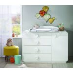 Συρταριέρα Baby Cotton άσπρο μελαμίνη 125x56x89εκ ed9291