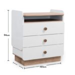 Συρταριέρα Babini 103x51x94cm μελαμίνη ed9302 - Image 3