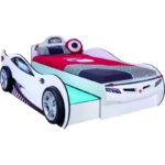 Κρεβάτι αυτοκίνητο Coupe Carbed άσπρο μελαμίνη 107x209x82εκ ed9307