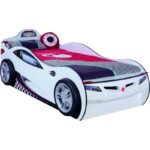 Κρεβάτι αυτοκίνητο Coupe Carbed άσπρο μελαμίνη 107x209x82εκ ed9307 - Image 3