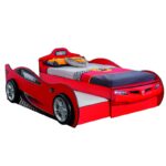 Κρεβάτι αυτοκινήτου Race κόκκινο μελαμίνη 107x209x82εκ ed9308 - Image 4