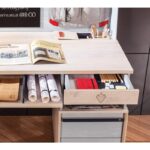 Γραφείο Tre 141x64x76cm μελαμίνη πολύχρωμο ed9314 - Image 2