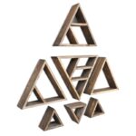 Ράφι Raf καρυδί ξύλο τρίγωνο 40 33 15 εκ ed9489 - Image 3